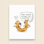 Cat-ch Me If You Can art print featuring a playful watercolor illustration by Sketch Stories