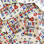 Cebollitas illustrated vinyl stickers displayed together.