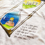 Close-up of the Childhood Memories T-Shirt showcasing the complete hand-drawn hourglass illustration.