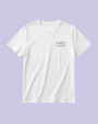 White unisex t-shirt with the hand-drawn "Ikarian Dance" design by Sketch Storie