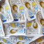 Joy of Painting illustrated vinyl stickers displayed together.
