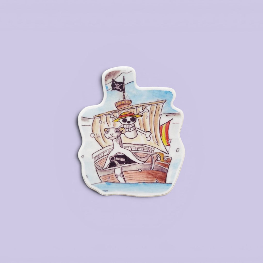 One Ship illustrated vinyl sticker.