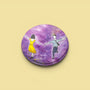 Sunset Dance illustrated pin button by Sketch Stories.